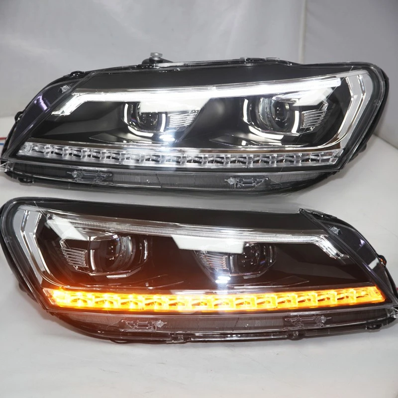 

Newest Style For Passat B7 LED Headlights 2011-2015 year Black Housing LD