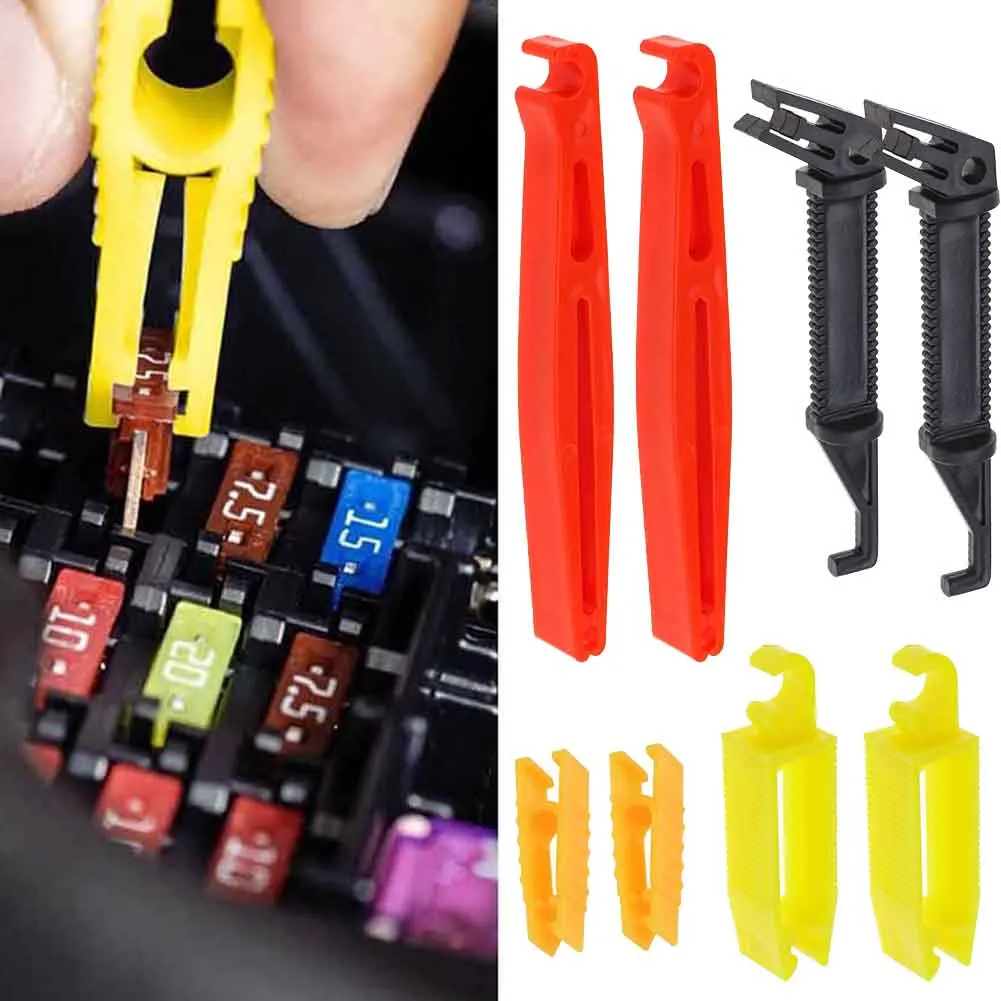 8PCS Car Fuse Puller Automobile Fuse Clips Tools Extractor Removal Auto Van Blade Mini Fuse Puller For Car Fuse Holder