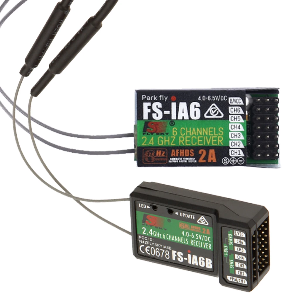 

Wholesale Flysky FS-iA6 FS-iA6B 6CH 2.4GHz AFHDS2A Remote Control Receiver Suitable for RC Airplane glider helicopter