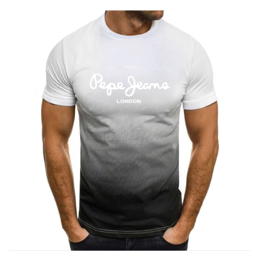 

Men's casual summer printed T-shirt_ beach shorts_