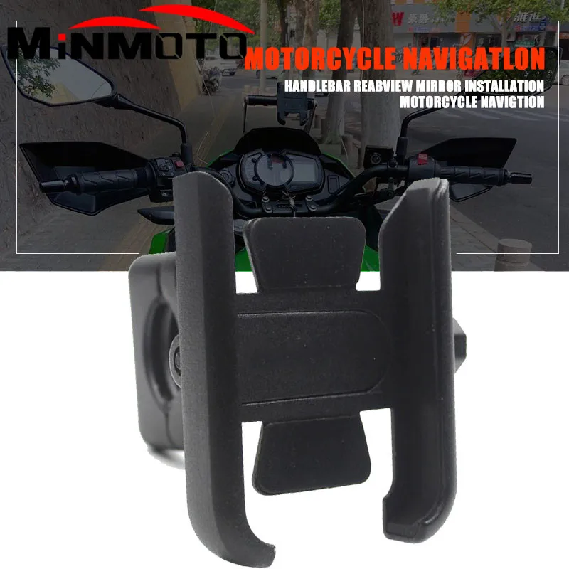 

Universal For Kawasaki NINJA 250 300 400 650/R Z Z650 Z800 Z750 Z900/RS Z1000/SX Handlebar Mobile Phone Holder GPS Stand Bracket