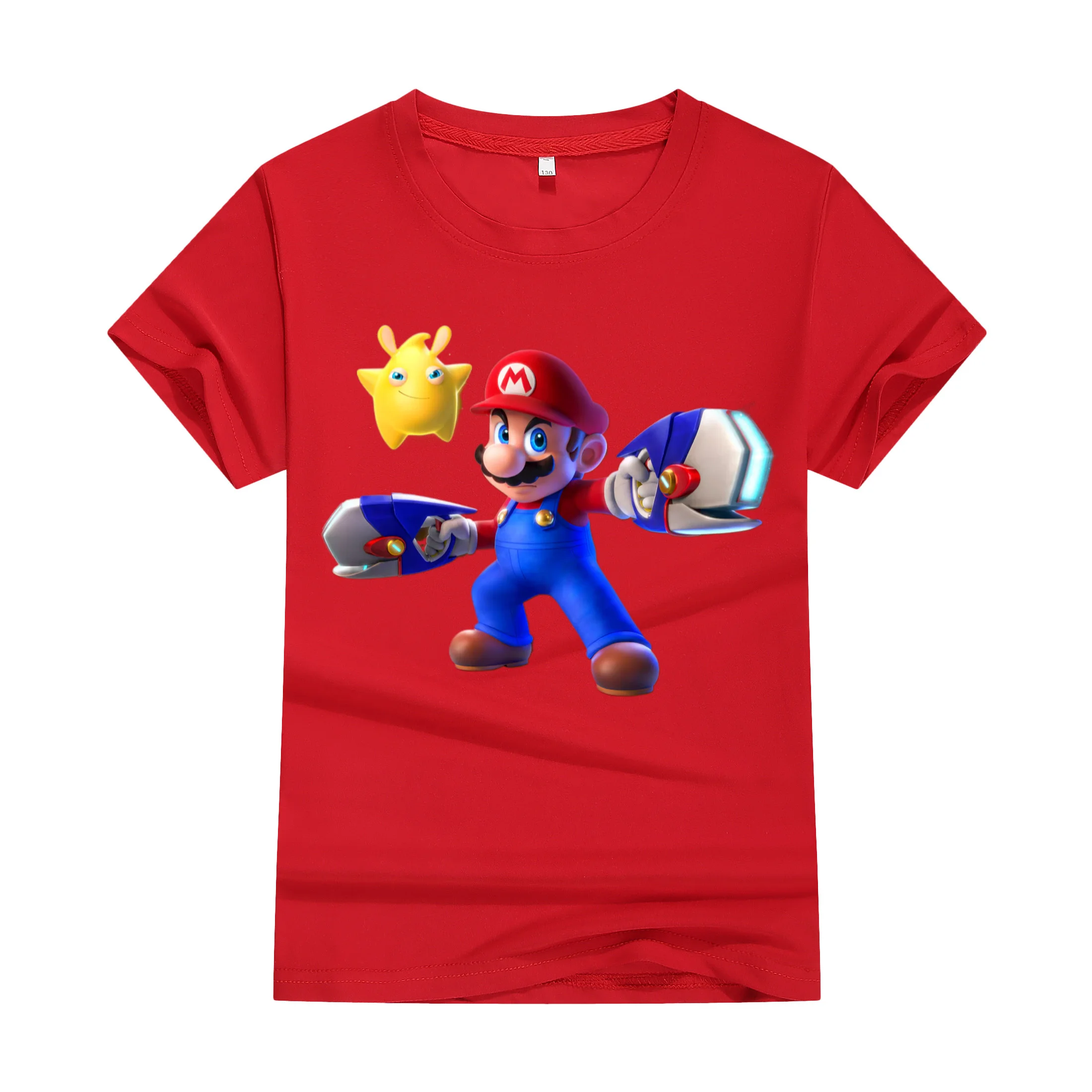 Фото Футболка Super Mario Yoshi 2025 года, модные крутые футболки с коротким рукавом Y2K, забавная футболка, летняя хлопковая одежда с круглым вырезом, одежда оверсайз №5