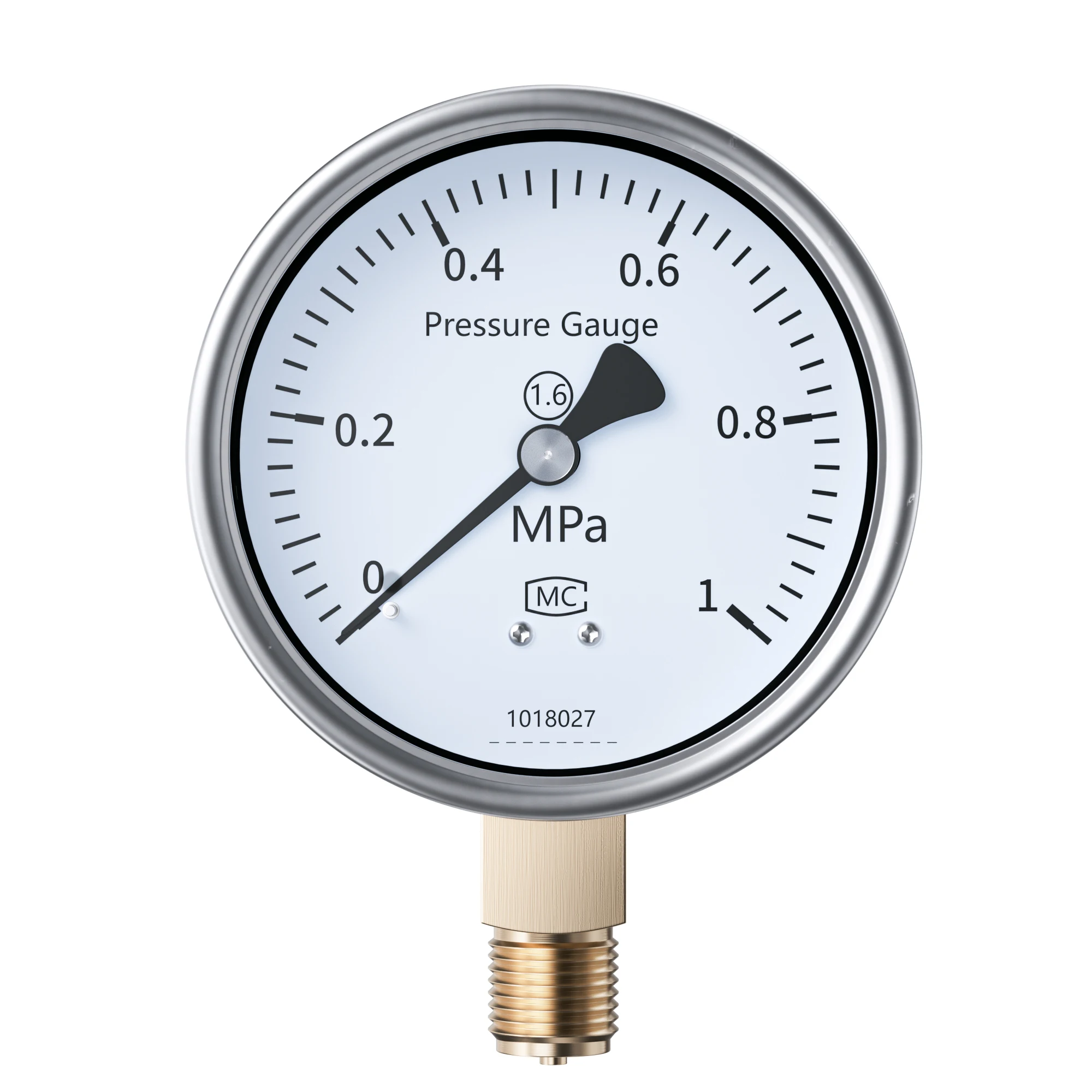 Механический манометр Vadias 60/100 мм 2 5G 0-1 6/2 5 МПа