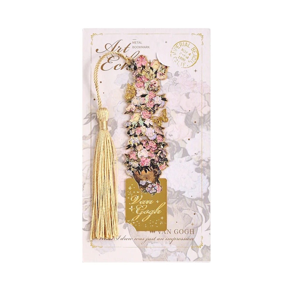 

Металлическая закладка MOONBIFFY с цветочным рисунком