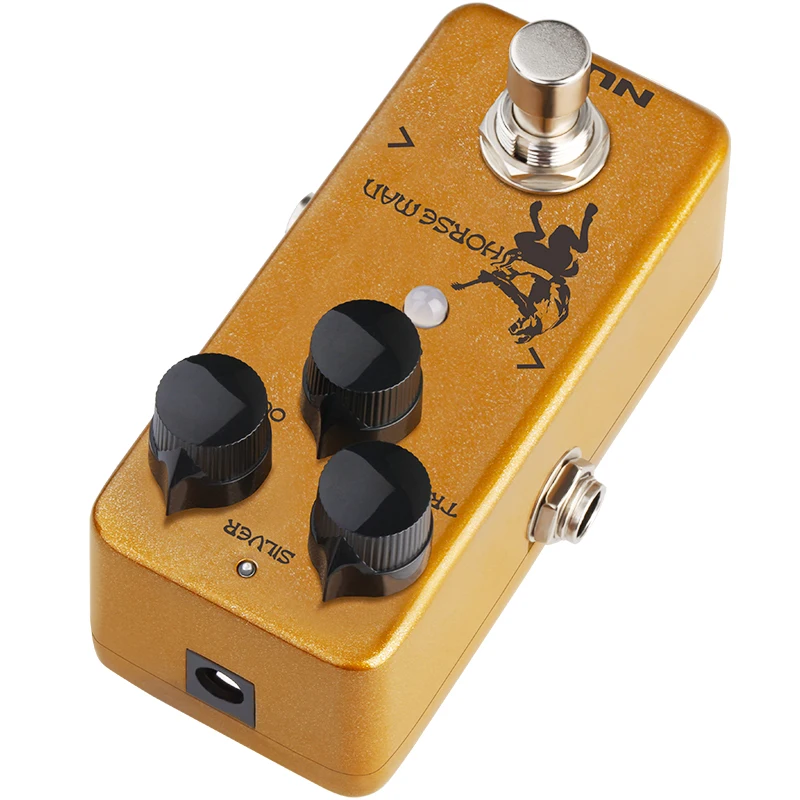 NUX Horseman Super Overdrive Pedal Mini Guitar Effects 2 in 1 Golden and Silver Sound Natural Distortion for Guitar Accessories enlarge