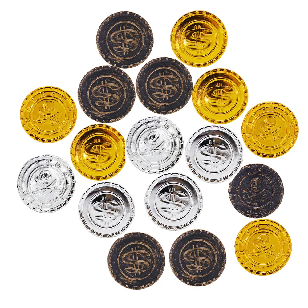 Doldoldoly пластиковая монета, пиратский доллар, фотореквизит, сезон «назад в школу», имитация искусственных мышц