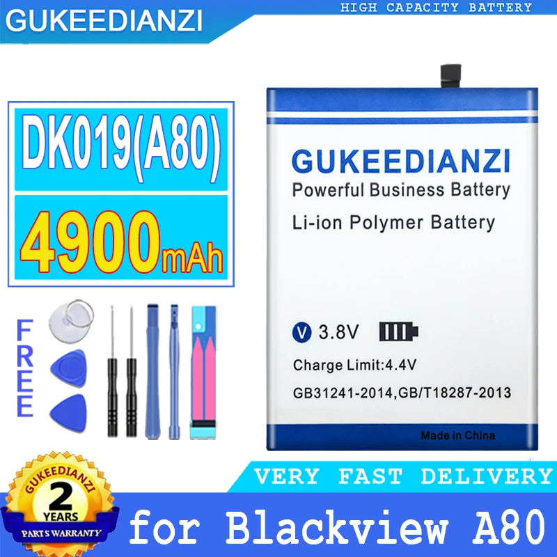 Аккумулятор емкостью 4900 мАч для Blackview A80 с большой мощностью DK019 (A80)