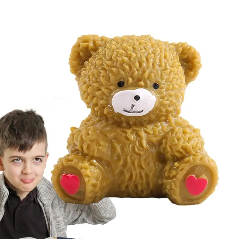 

Bear Squeeze Toys TPR Toys Squeeze Cartoon Bear Shape Decorative Desktop Ornaments Soft Multifunctional Kids Toys For Children