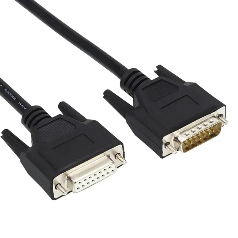 

Кабель-удлинитель DB15 папа-мама из чистой меди, 2 ряда, 15 контактов папа-Папа, параллельный/последовательный удлинитель, 1/5/10/15/20 м