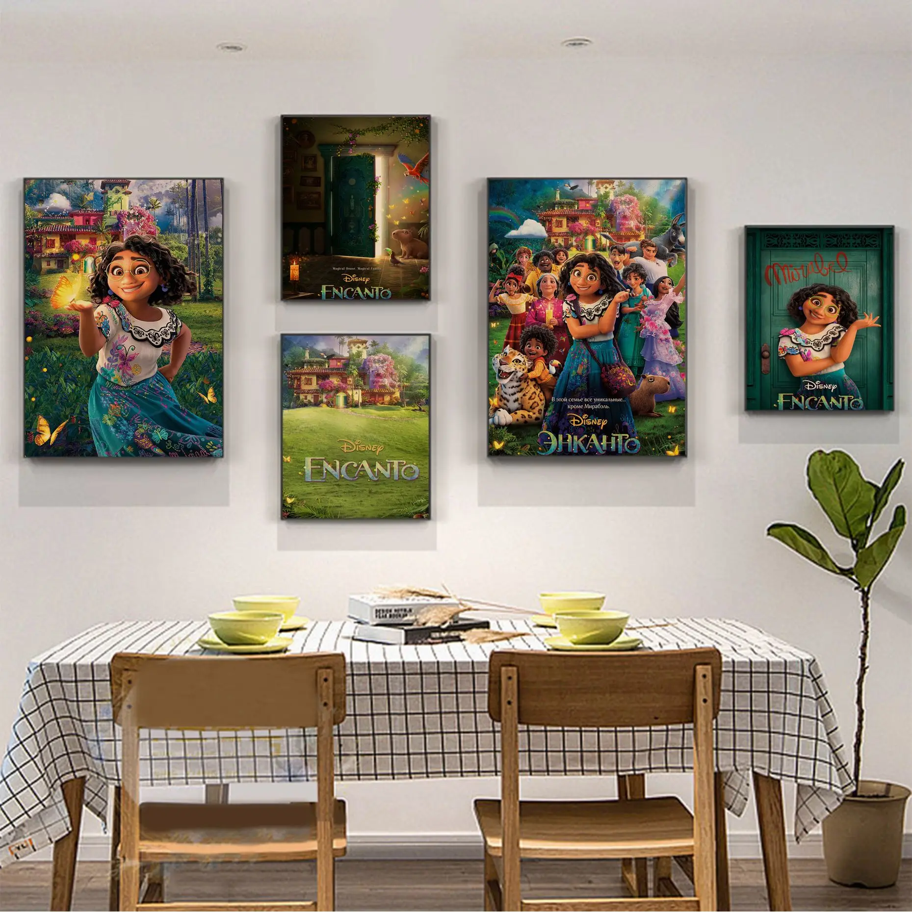 

Disney Disney Animation Encanto Art Poster For Living Room Bar Decoration Nordic home decor