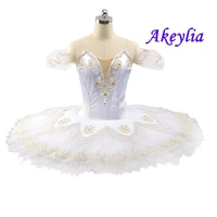 womens ballet costume competition professional pancake tutu ballet dress serrated white 11 layers for adult nutcracker jn0054