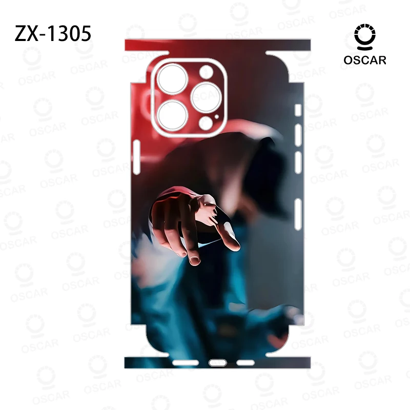 Фото Обертка OscarSkinZ для iPhone 16 Pro Max, наклейка 15, 14 Plus, задняя пленка 13 12, мини-защитная наклейка, боковая рамка, задняя защита №3