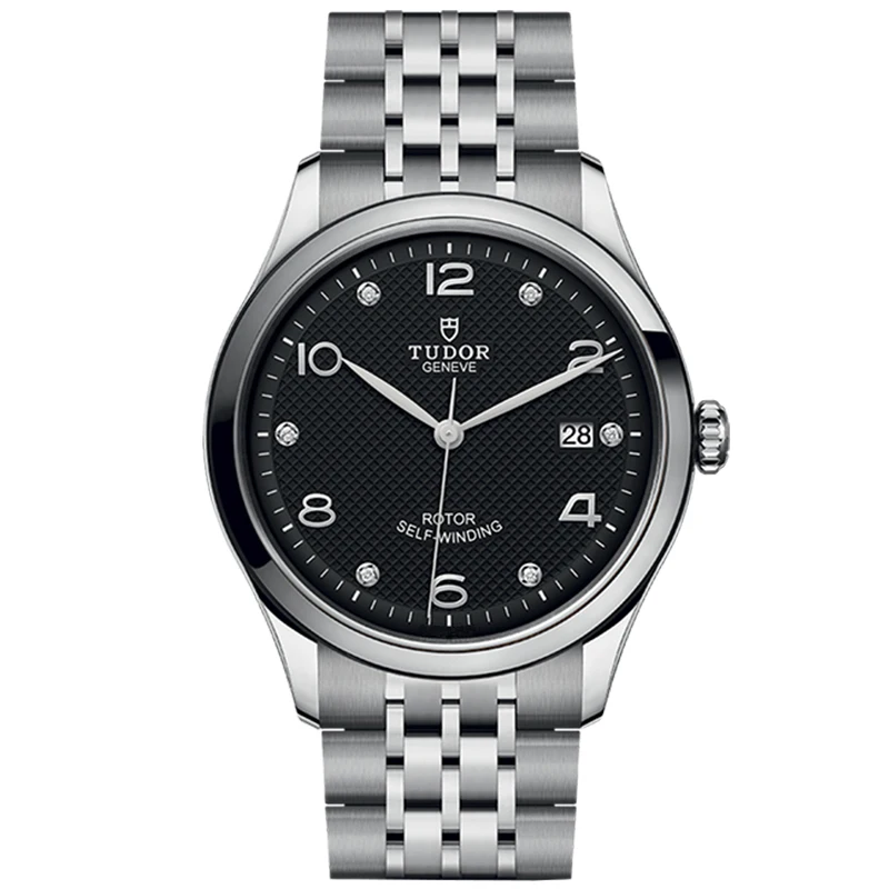 Часы мужские водонепроницаемые механические с черными бриллиантами ...