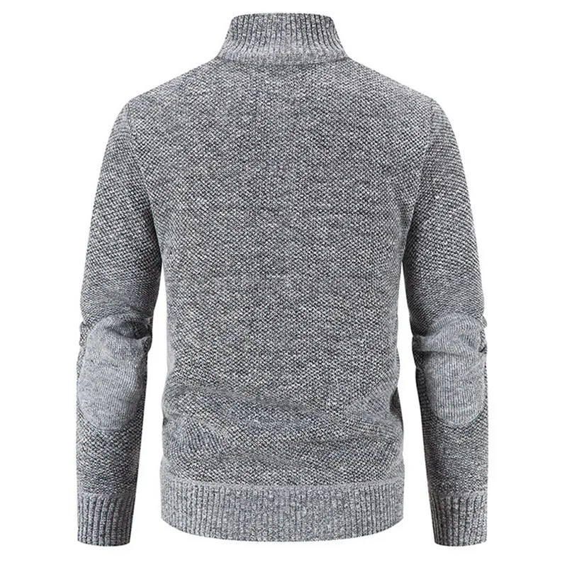 Мужской трикотажный кардиган свитеры с воротником-стойкой свитер на молнии