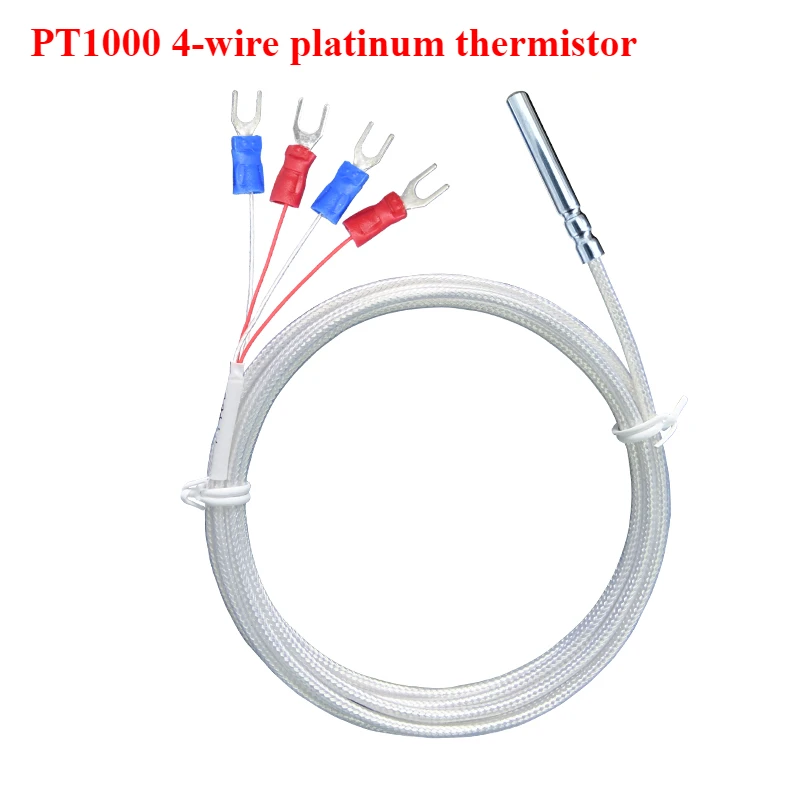 

4-проводной Pt1000 Платиновый термостойкий роликовый паз 4-проводной датчик температуры водонепроницаемый масляный Высокоточный
