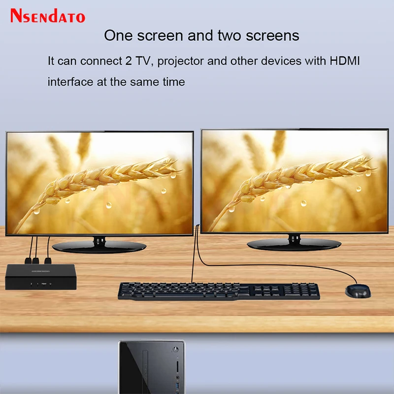 HDMI сплиттер 1 в 2 выход 4k 30 Гц