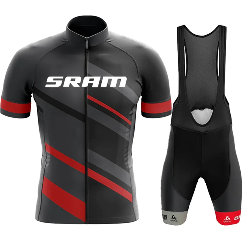 

Мужские велосипедные шорты, мужская куртка 2023 ODLO SRAM, Мужская Майская летняя одежда, велосипедный костюм, полный нагрудник, униформа для команд