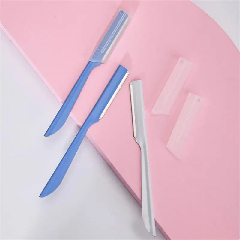 Macro Reticulated Eye Brow Epilation Hair Removal Cutters Safety Eyebrow Knife Tools