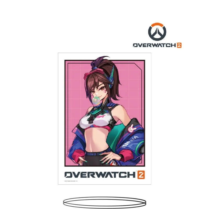 Фото Игра Overwatch 2: Кироко, Ханзо, Генджи, Кироко (уличная версия) — прямоугольная акриловая фигурка-подставка, модель, брелок, настольное украшение. №3