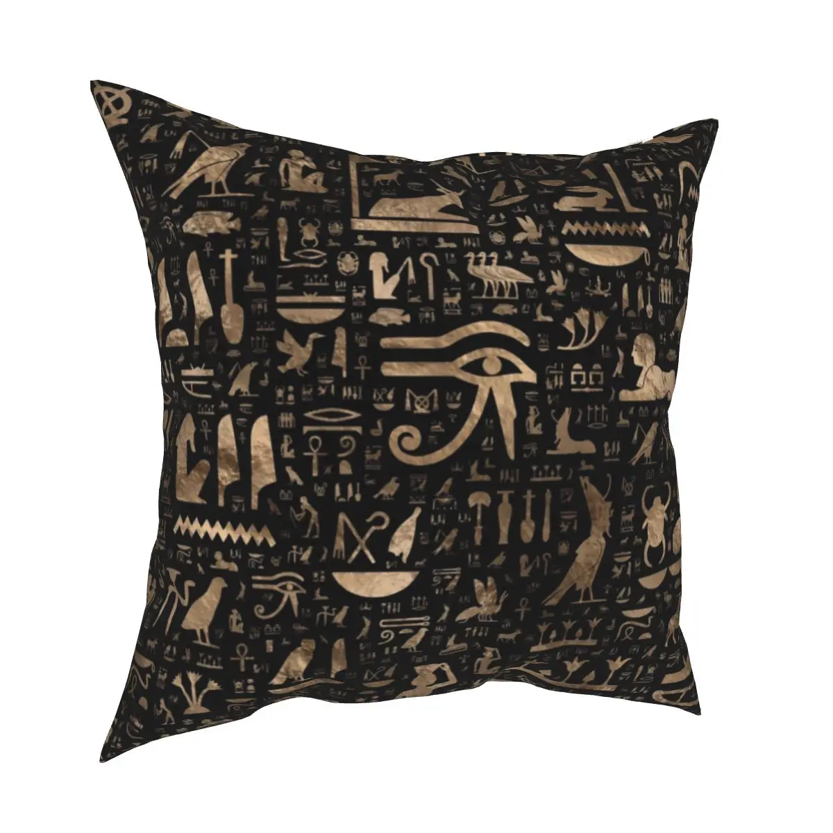 

Ancient Egyptian Hieroglyphs Pillowcase Polyester Cushion Cover Decor Egypt Pillow Case Cover for Home Double-sided Printed