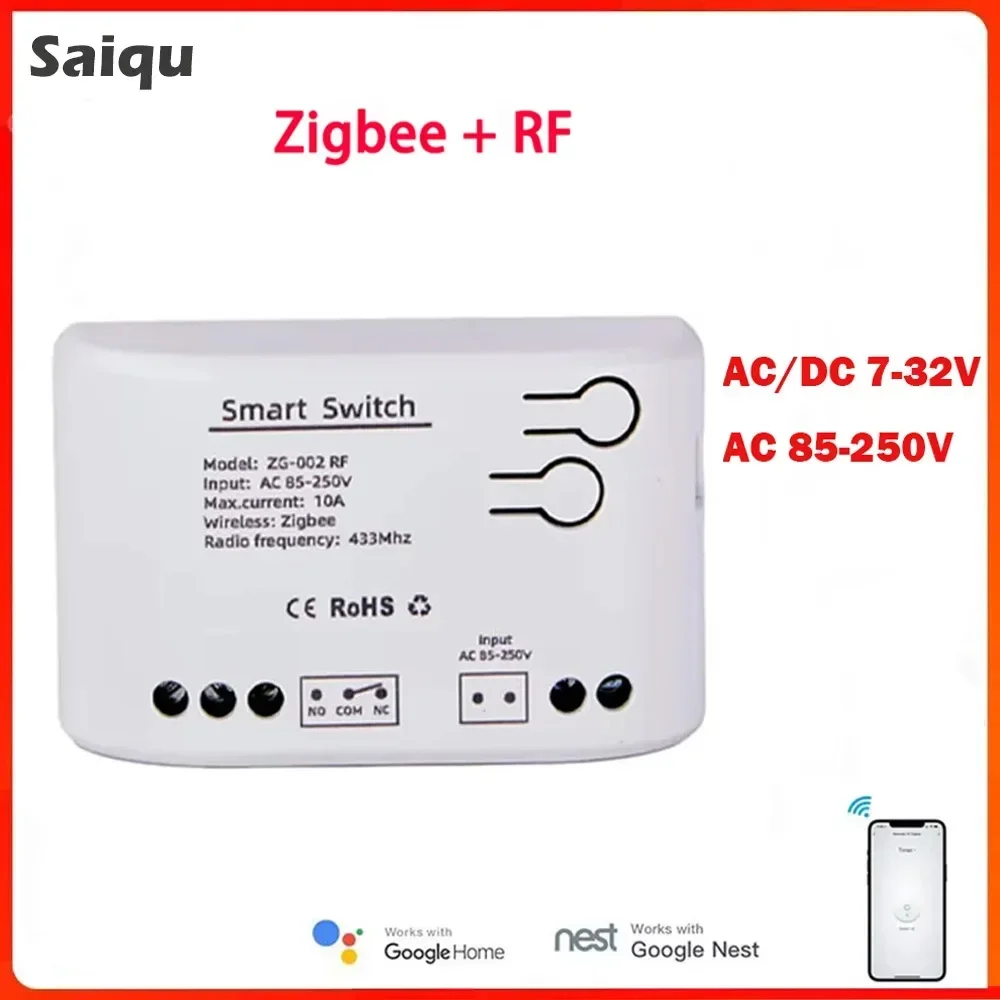 

Tuya 1-канальное умное реле Zigbee