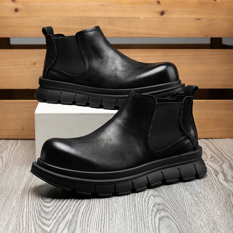 Сапоги Padaso новинка 2023 мужская обувь на толстой подошве мужские ботинки в стиле