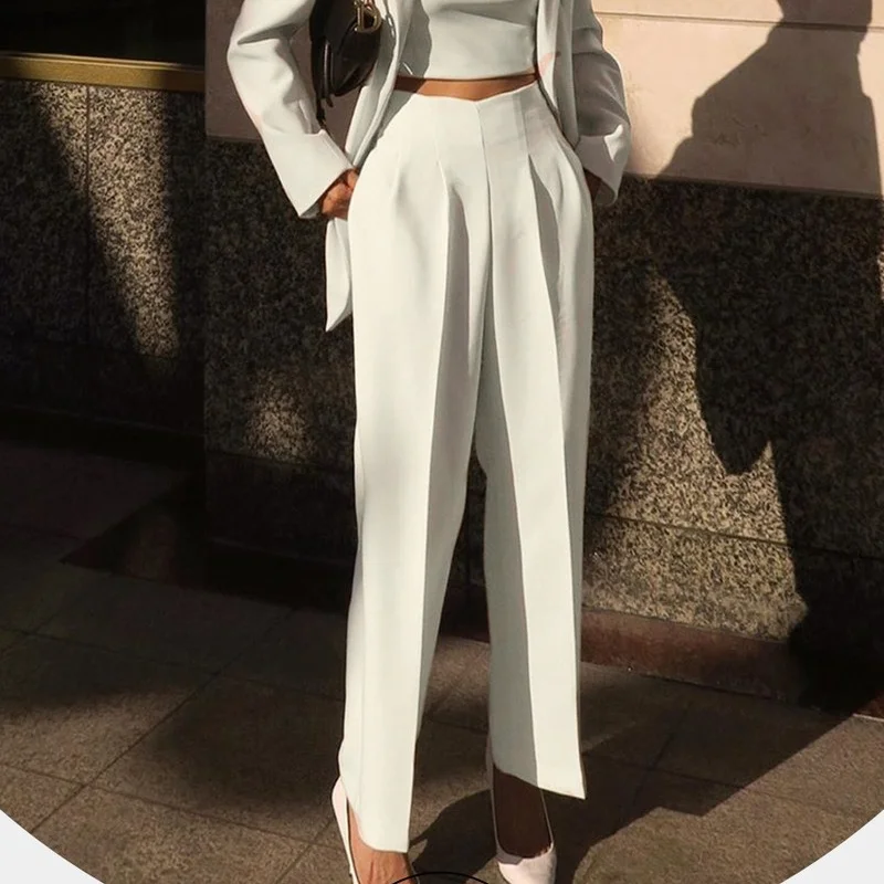 Женские Костюмные брюки Offce белые для женщин повседневные брюки-шаровары с