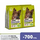Сухой корм Dog Chow для взрослых собак старше 1 года с ягненком, 10 кг.