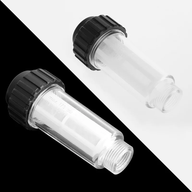 

1pc Water Filter G 3/4\" Fitting Medium Compatible ,With Two Filter Cores,for Karcher K2 K3 K4 K5 K6 K7 Series Pressure Washers