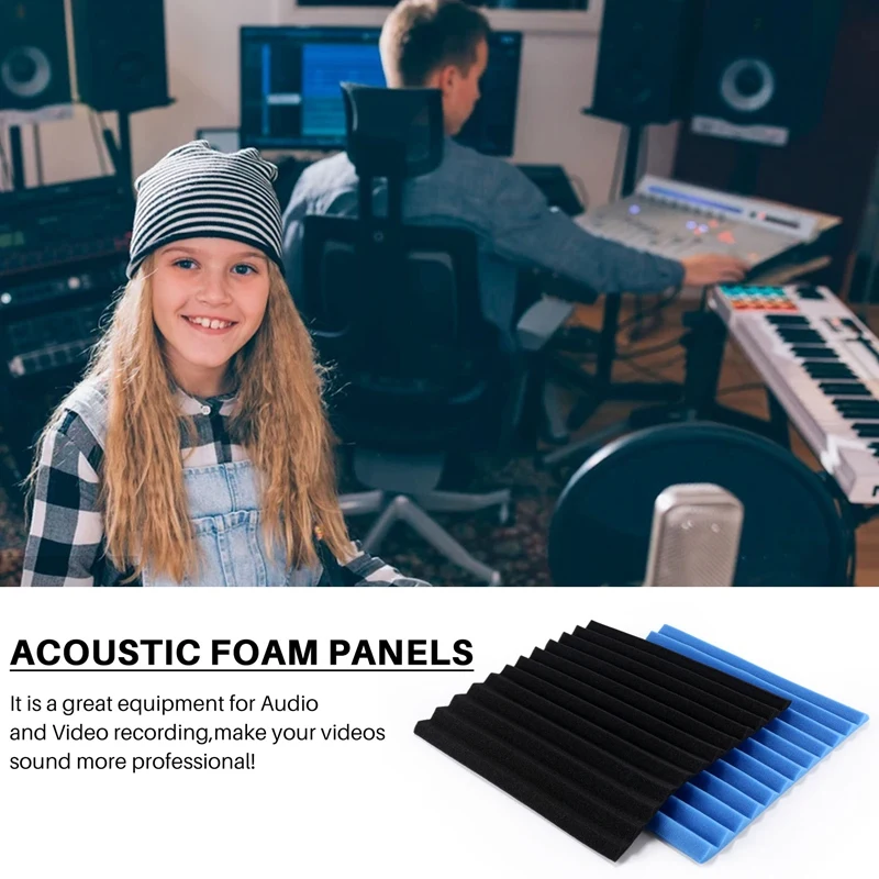 Звукоизоляционные панели 12 шт. звукоизоляционная пена акустическая Магнитная