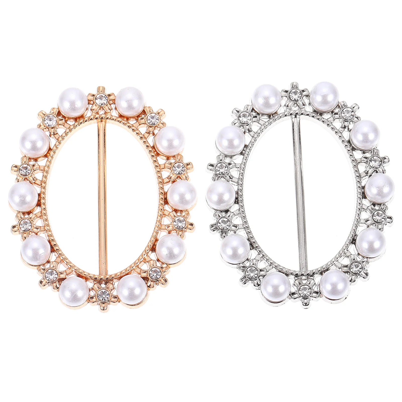 

Buckle Scarf Clips Rings Pearl Clasp Neckerchief Shirt Shawl Clip Ring T Vintage Rhinestone Alloy Tshirt Belt Side Waist