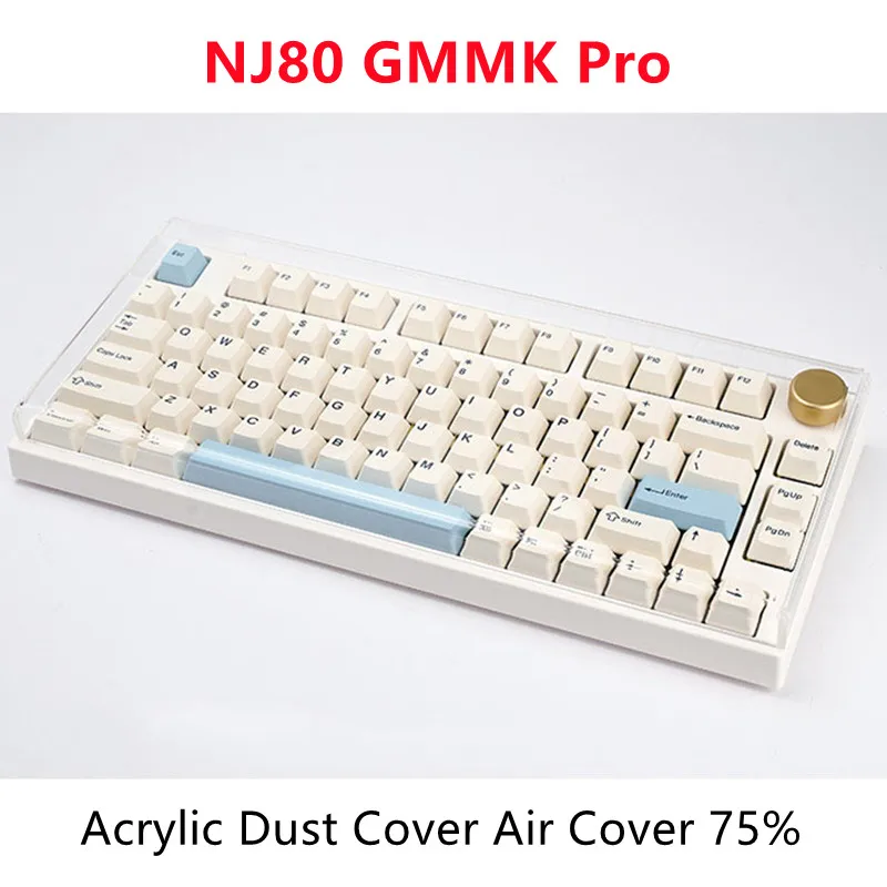 Suitable For Keydous NJ80 GMMK Pro Acrylic Dust Cover Air Cover 75% NJ80 GMMK Pro Acrylic Dust Cover Air