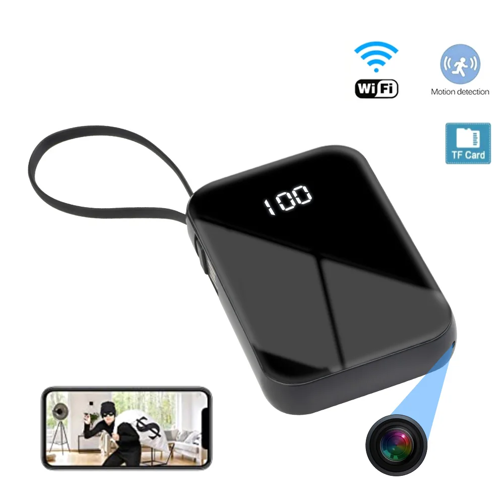 

Мини-камера HD 1080P Беспроводная с Wi-Fi и датчиком движения