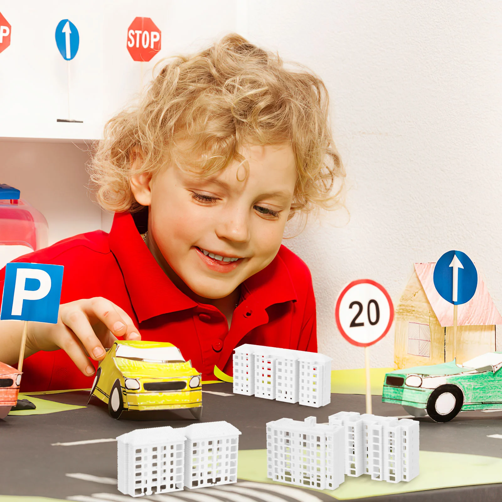 4 шт. миниатюрная архитектурная модель микро-строительная весы для квартиры