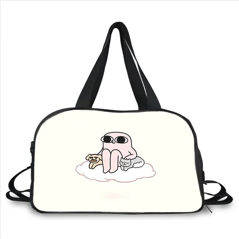 cute cartoon Ketnipz 3D printing fashion trend portable large capacity multi-function messenger bag travel bag