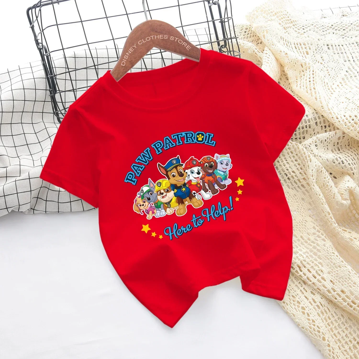 Костюм детский летний из футболки и шортов с принтом Щенячий патруль