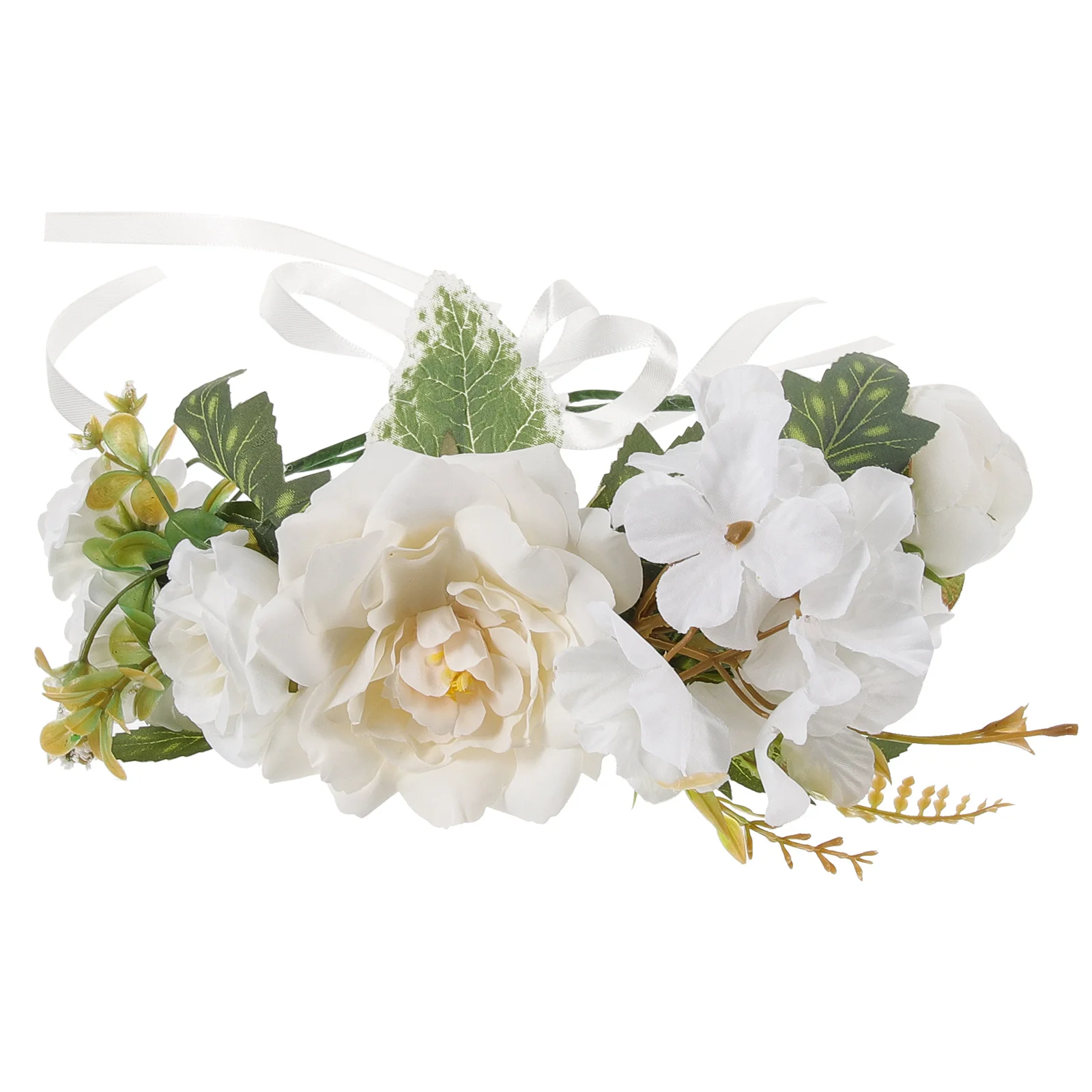

Hair Jewelry Bride Headband Headgear Headbands Women White Fabric Accessories Womens Women's
