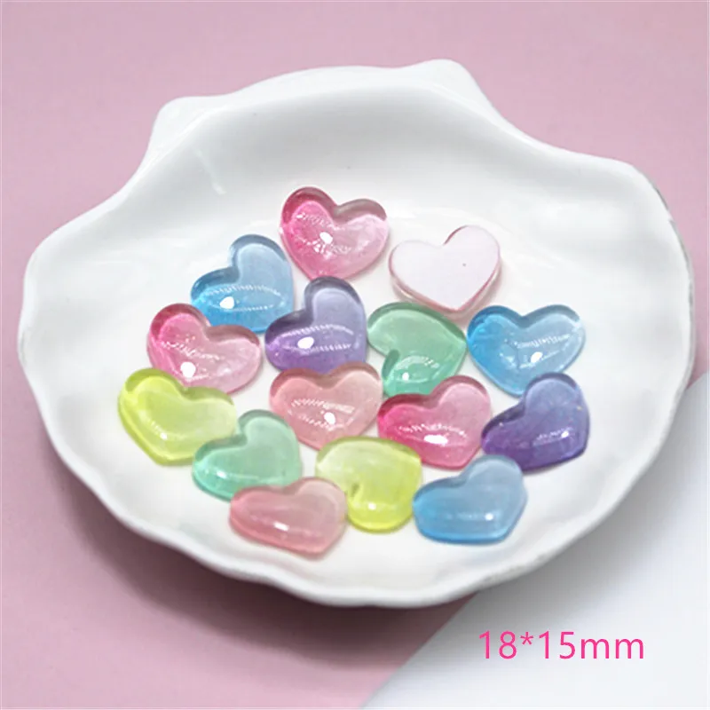 20 шт. разноцветные кабошоны из смолы с плоским основанием