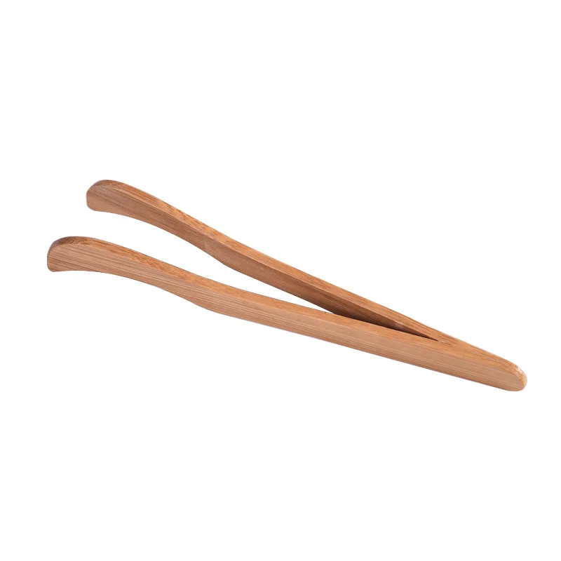 

Wholesale Tea Set Small Accessories Bamboo Tea Clip Teacup Tweezers Wooden Food Tongs