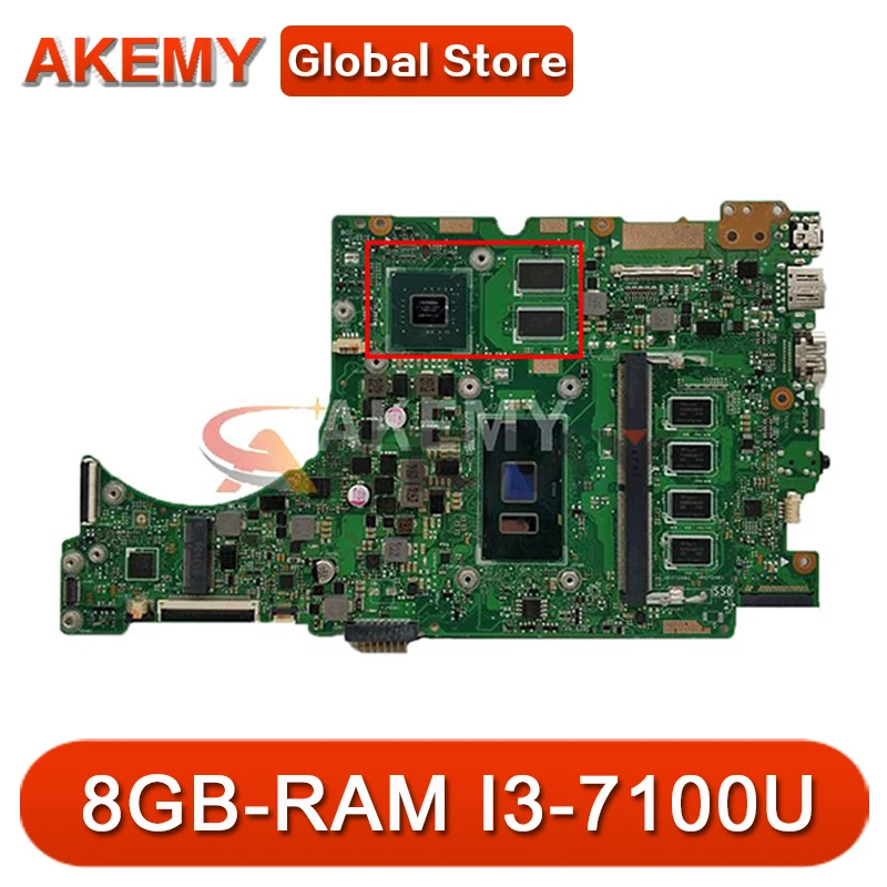 

Материнская плата UX310UV для ноутбука ASUS ZenBook UX310UQ UX310UQK UX310U оригинальная материнская плата 8GB-RAM I3-7100U