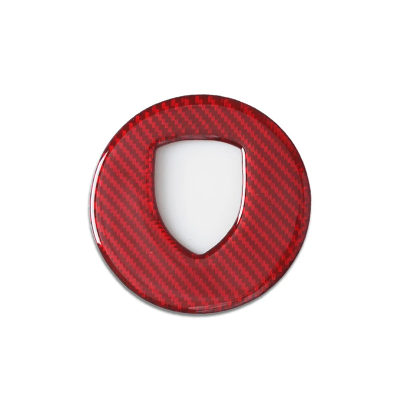 

Карбоновое волокно для Porsche 911 Panamera Cayenne Boxster Taycan, отделка рулевого колеса, логотип, круглые аксессуары