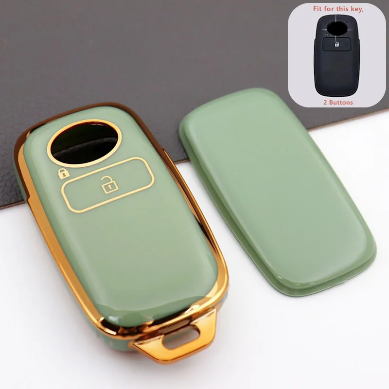 

Чехол Для Ключей От Машины Для 2/4 Кнопок Toyota Perodua Yaris Ativ Raize Veloz Avanza Rush Daihatsu Malaysia, Аксессуар Из ТПУ