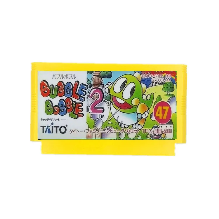 Пузырьковый bobble 2 игровой Картридж для консоли FC 60 контактов видеоигра