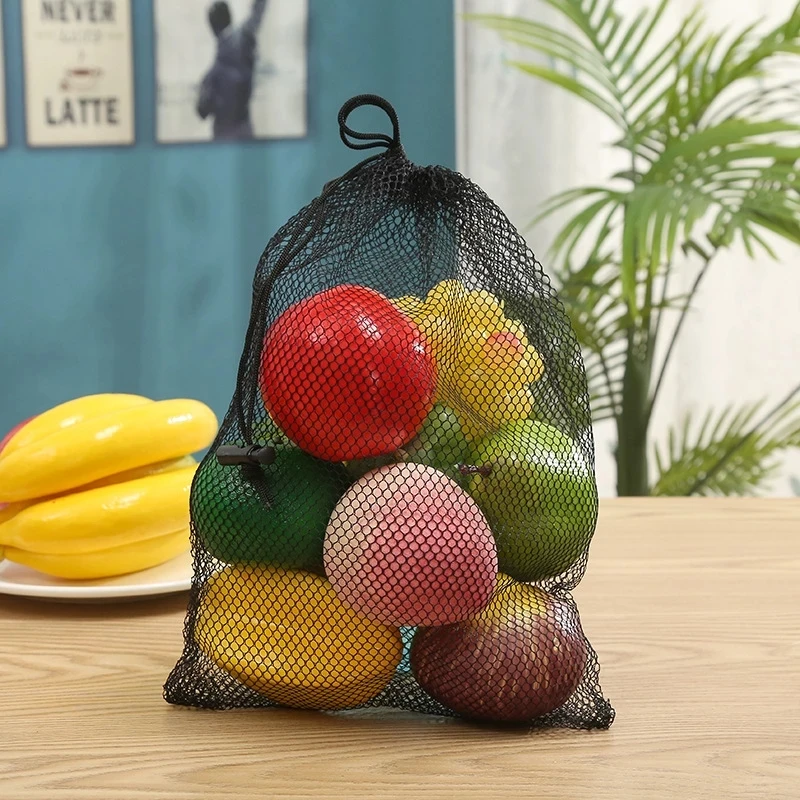 

Mesh Bundle pocket Golf Black nylon Storage Bag Drawstring Mesh bag Home storage Black mesh bagUnderwear Storage bag