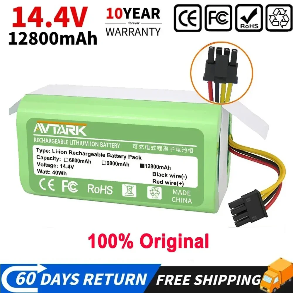 Литий-ионный аккумулятор 100% neue 14 4 В 12800 мАч для Cecotec Conga 1290 1390 1490 1590 статус сауера