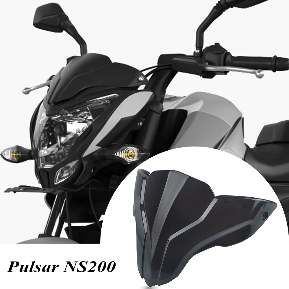 For BAJAJ Pulsar 200NS NS200 NS 200 Motorcycle Accessories Windshield Windscreen Wind Screen Shield Deflectors Protector Cover