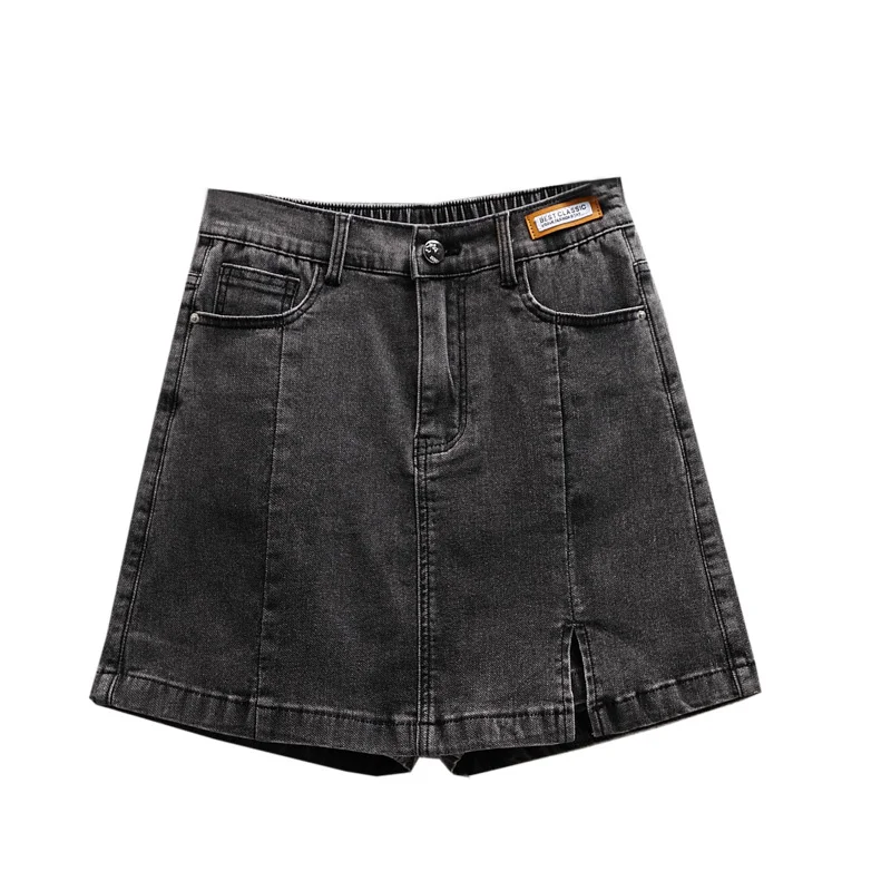Oversized Culotte Large Size 5XL Denim Short Skirt 2023 Spring Summer New Retro Casual Slim Jeans Shorts Women Underskirt  AC505