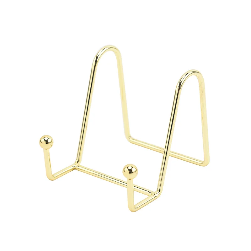 

Plate Display Stand Picture Easel Metal Plate Stands Holder Display Pictures Frame Photo Decorative Plate Dish Tabletop Art