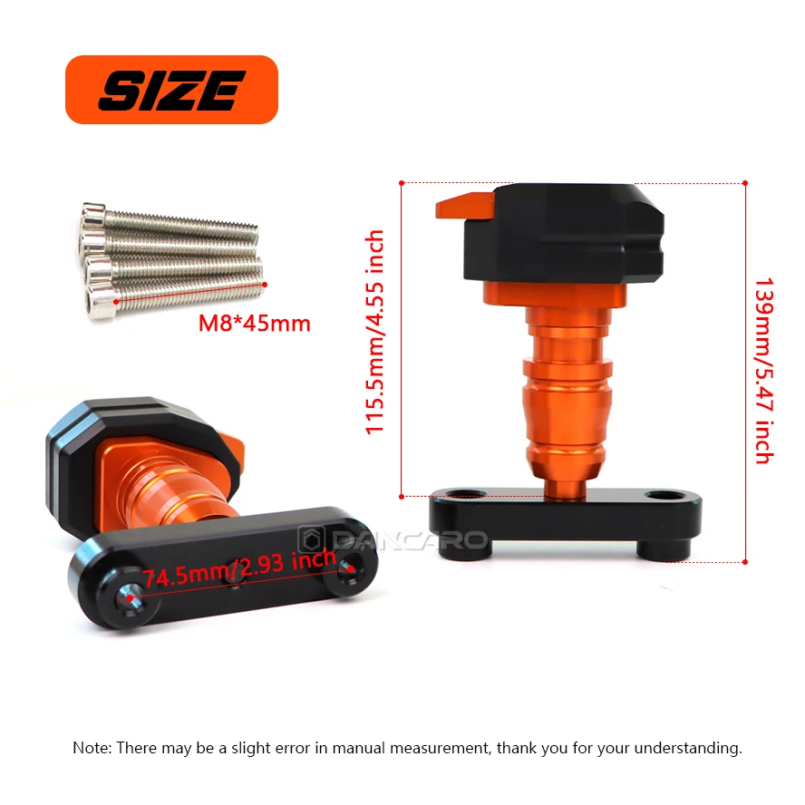 Для DUKE 125/200 DUKE250 DUKE390 слайдер рамы мотоцикла защита от падения двигателя