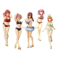 the quintessential quintuplets anime figures set pvc action figurine swimsuit school uniform pajama model collection doll toy